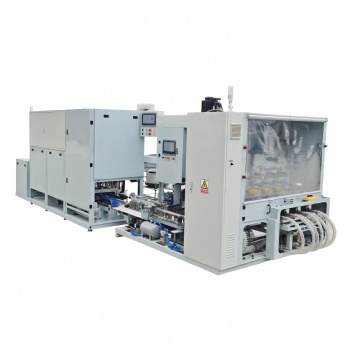 Full automatic mushroom bagging capping Basketing machine